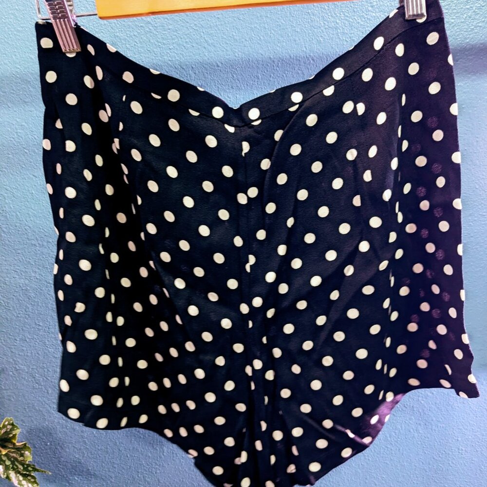 Reformation Devon Button Front Black Shorts In Be… - image 5